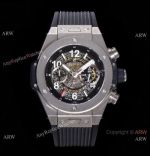 Swiss Grade 1 Copy Hublot Big Bang Unico 7750 Silver Titanium Watch